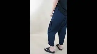 Made in Italy Ori Scuba Stretch Garcon Barrel Leg Pant Ink #ootd #plussizefashion #italianfashion