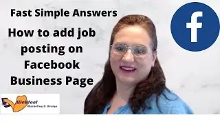 Facebook How to make a job posting on business page