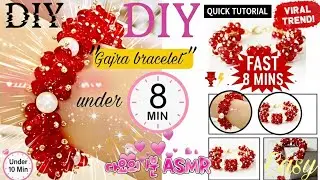 ❤️DIY Viral Gajra Bracelet ✨ Easy Handmade Bridal Jewelry (ASMR Tutorial)