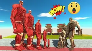 TITAN WAR - Who Would Win: COLOSSAL TITAN VS Armored Titan ? - Animal Revolt Battle Simulator