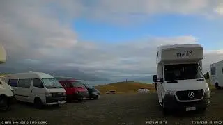 Campervans, Lake Pukaki. New Zealand