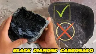 How to Identify a Black Diamond (Carbonado) at Home | black stone 