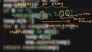 11.Leaders in an Array | Arrays | Python | GFG | MUST DO CODING QUESTIONS