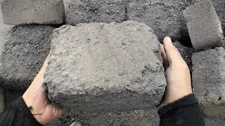 ASMR| Bomb 💣 Dusty Gritty Charcoal Cement\Black Sand Dry Crumbles🤤Full Earthy Dust Play💨#satisfying