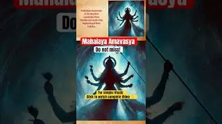 Mahalaya Amavasya 2025 🌑 Significance, Rituals & How to Invoke Devi | Don&rsquo;t Miss!