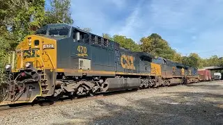 Tiny CSX M427/29 passes CP57 with #80 in YN3C trailing 3rd