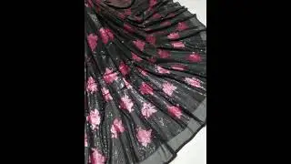 Georgette Sequins Fabric || Satkaar