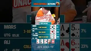Unacceptable actions 😤 #poker #pokerhighlights #cashgamepoker