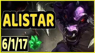 ALISTAR VS THRESH - 6/1/17 KDA SUPPORT GAMEPLAY