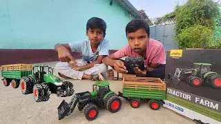 Unboxing & Testing World's Smallest Double Tyre RC Farm Tractor