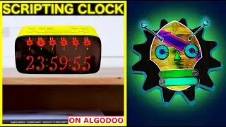 ALGODOO MECHANICAL CLOCK WITH SCRIPTED DISPLAY