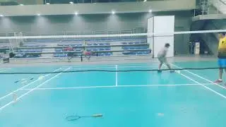 Side by side moving shuttle