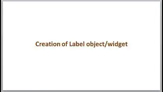 Label creation with Python Tkinter