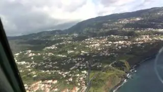 Madeira landing (LPMA) from the flightdeck