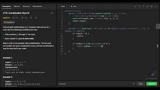 [Leetocode] 216. Combination Sum III