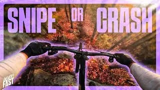 Overthinking a BIG drop in a small trail | Laurentides MTB