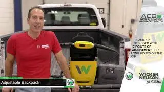 No cords. No fumes. No problem, with the Wacker Neuson ACBe battery backpack vibrator system