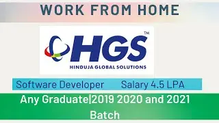 Work From Home Jobs In 2021| HGS Hiring Freshers 2019 2020 2021 Batch| Bangalore Location |Mr Shiva