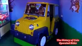 2010s Jolly Roger Coin Operated Jeep Kiddie Ride - Jungle Jive Jeep