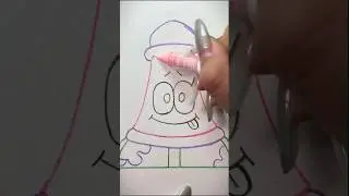 Quick and Easy Patrick Star Drawing | Easy Cartoon Art for Beginners