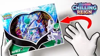 ❄️ CALYREX V BOX Pack Opening - Relaxing Pokemon Cards ASMR - Chilling Reign