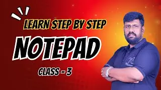 Notepad Class 3 | Format Menu, View Options & Shortcuts | Step-by-Step
