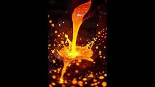 The molten metal visuals in this video are created using AI and are not real footage
