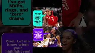 Angel Reese savage reply to A'ja Wilson -2 #basketball #angelreese #ajawilson #wnba