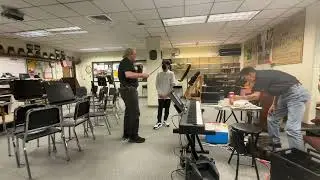 Tim Sloan Teaching  Viola Student