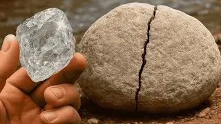 These river rocks look like nothing &mdash; until you break them open and see what's inside!