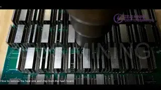 Ремонт Antminer: Как снять радиатор и чип с хэшборда