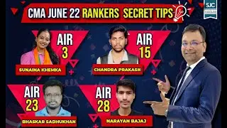 CMA Rankers Interaction AIR 3, 15, 23, 28 | Rankers Secrets | Don't miss AIR 3 Secrets