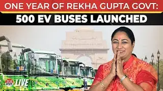 One year of Rekha Gupta government: Nitin Nabin launches 500 EV buses in Delhi