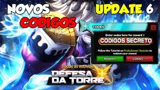 CORRE!! SAIU NOVOS CODIGOS E NOVA UPDATE 6 NO ALL STAR TOWER DEFENSE X TODOS CODIGOS SECRETOS