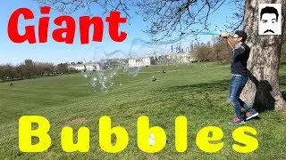 Make giant bubbles like magicians, in 5 minutes