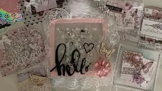 Altered dollar tree container/shaker embellishment box
