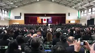 平成30年 菰野中学校卒業式  合唱  群青
