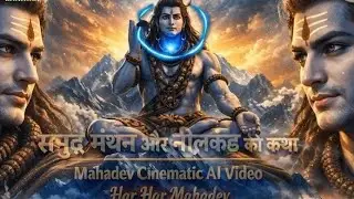 समुद्र मंथन और नीलकंठ की कथा | Mahadev Cinematic AI Video | Har Har Mahadev#Mahadev #shivajaynti 