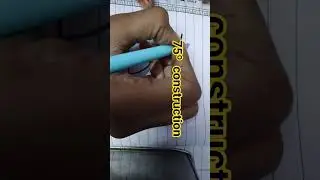 Construction with compass and ruler 75&ordm;
