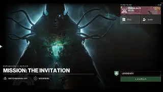 Destiny 2 | Solo Flawless Legendary The Invitation (Campaign Mission)