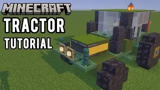 How to Build a Realistic Tractor In Minecraft! Tutorial and Showcase