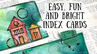 DIY Bright and Cheery Index Cards