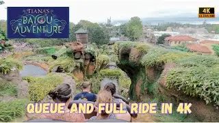 Tiana's Bayou Adventure at Magic Kingdom | Full Queue Walkthrough & Complete Ride POV in 4K