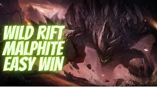 WİLD RİFT: MALPHİTE GAMEPLAY EASY WİN
