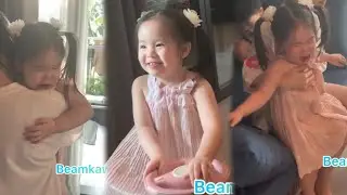 อัญญาล้มร้องไห้พี่อัยวาเป็นคุณหมอขับรถมาเลย ช่วยกันปลอบน้อง