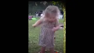 Cutest Hula Hoop Fail Ever! 🎀😂 Baby Girl Tries Her Best!