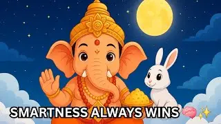 🐘 GANESH JI VS KHARGOSH 🐇 Jungle Race Story 🌴 | Smartness Wins 🏆 #KidsStory #GaneshJi #tinytellyfun 