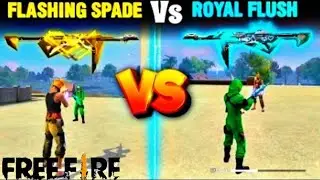 POKER MP40 DAMAGE ABILITY TEST FREE FIRE | FLASHING SPADE VS ROYAL FLUSH - GARENA FREE FIRE