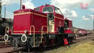 Streckenfest der Kurhessenbahn 2015 mit Dampflok 78 468, 52 4867 u. Diesellok V 160 002 