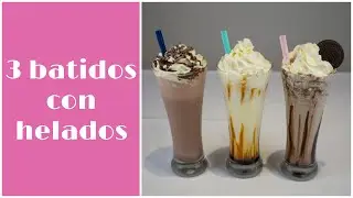3 batidos con helado | Chocolate, vainilla, Oreo | Sweet Shop Victoria
